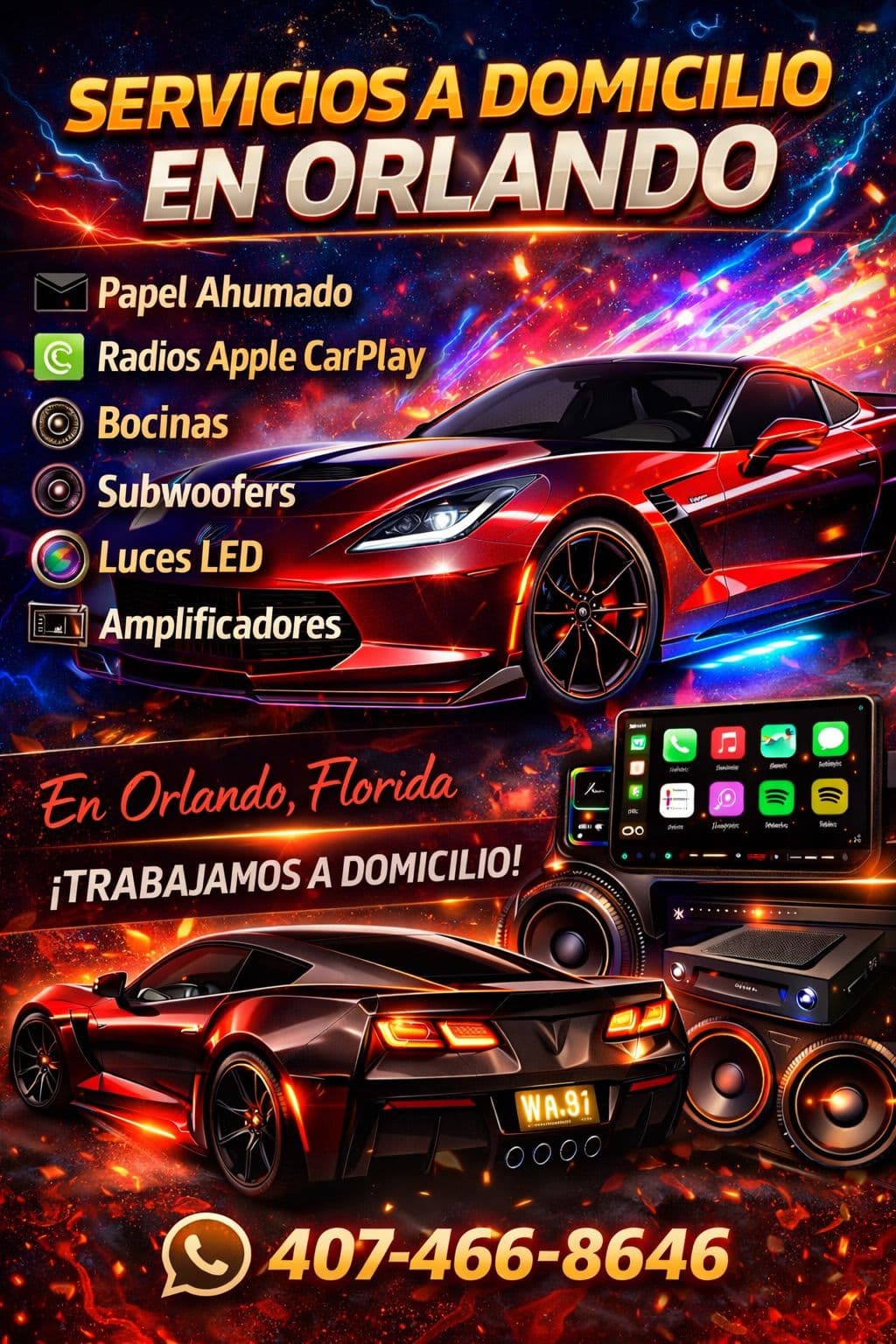 Mobile service flyer